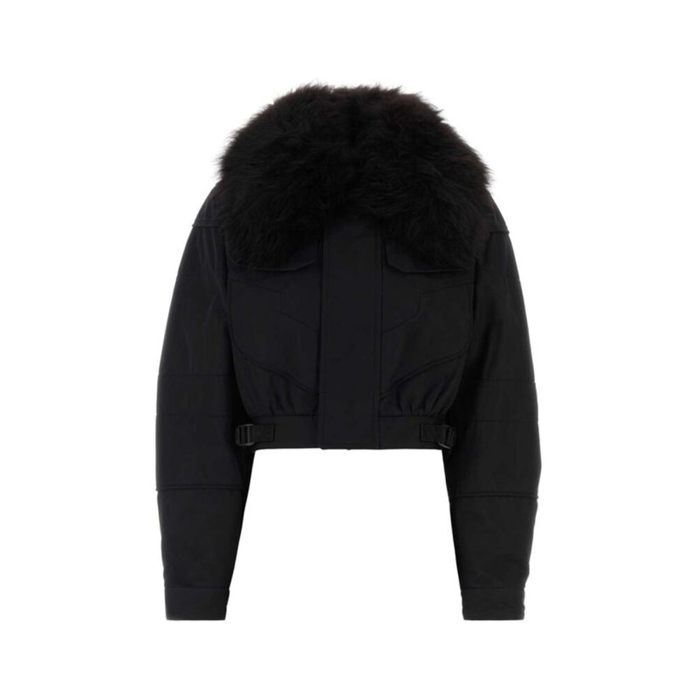 Dsquared Women Black Cotton Blend Padded Jacket